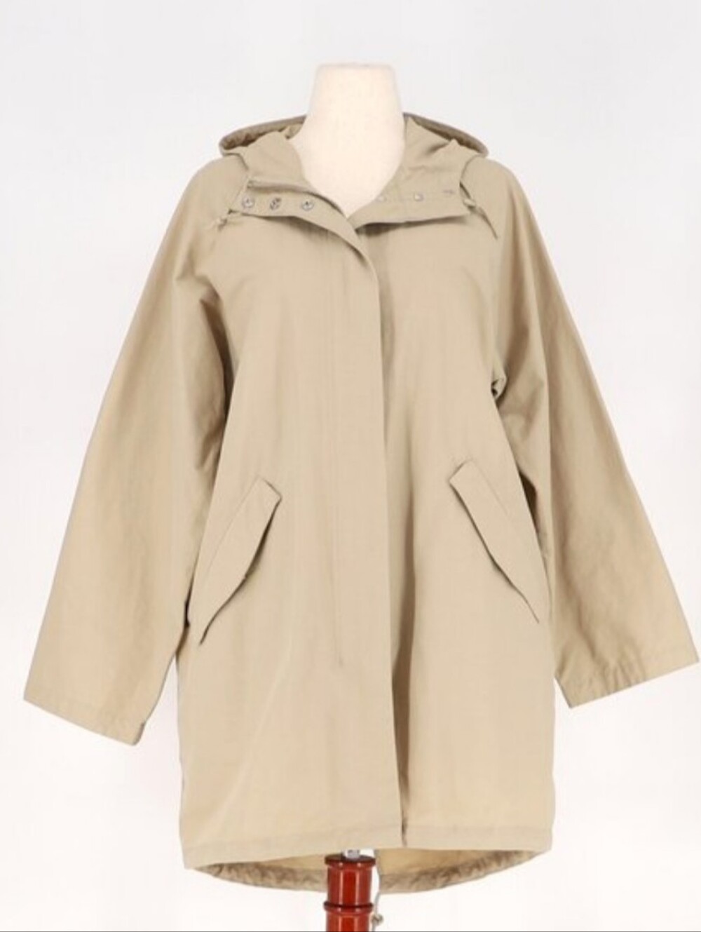 EVERLANE Women's The Anorak Trench Coat Khaki Size XL